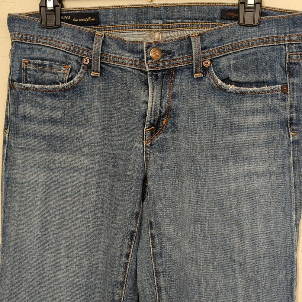 Citizens Of Humanity Y2K Ingrid #002 Stretch Low Rise Flare Jeans Size 28